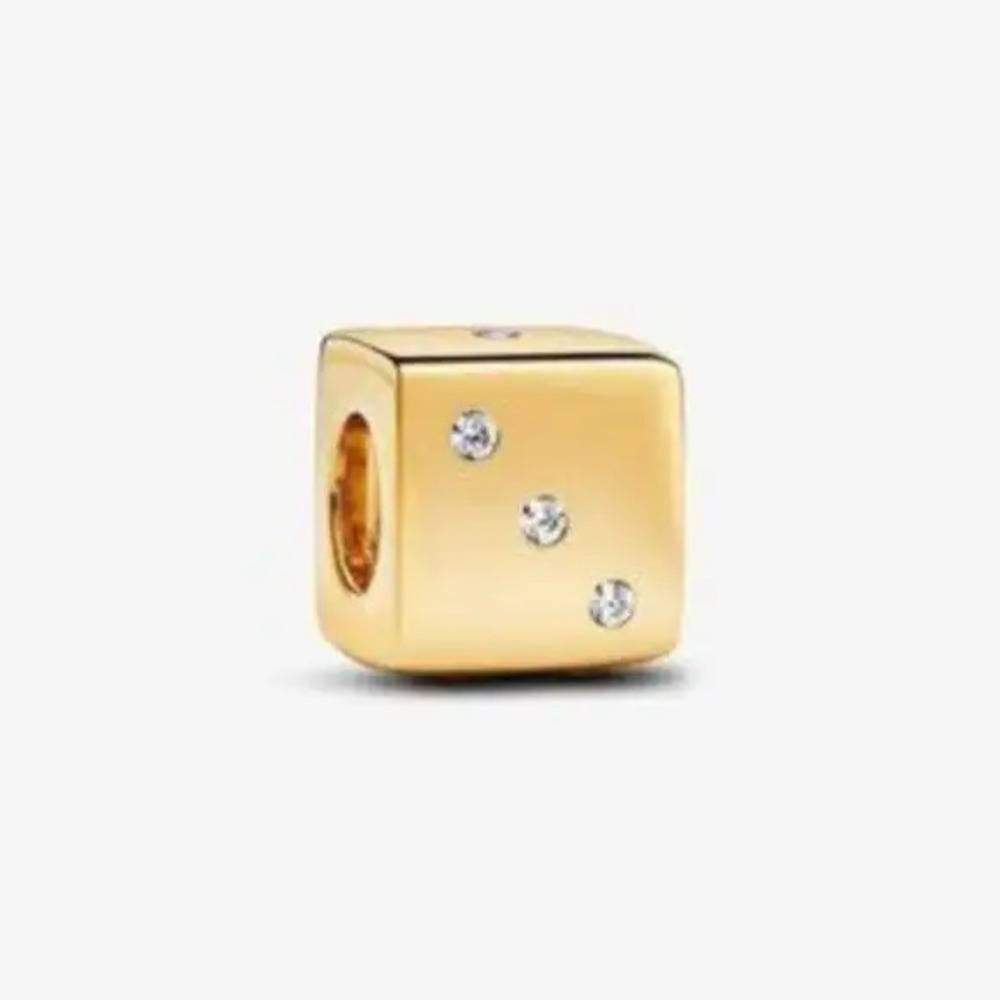 Authentic Sparkling Dice Pandora Charm